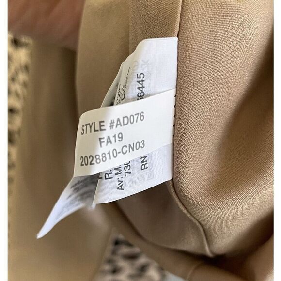 J CREW Womens Brown Leopard Button Front Midi Dress NEW $148 Long Sleeve SZ: 2 - Picture 11 of 11